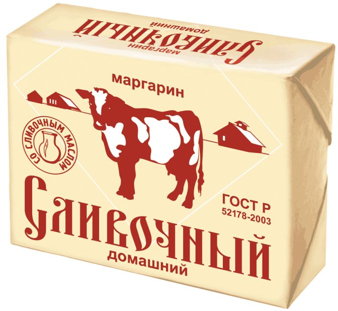 Купить Маргарин Маргарин "Сливочный Домашний" 180гр. пергамент ...