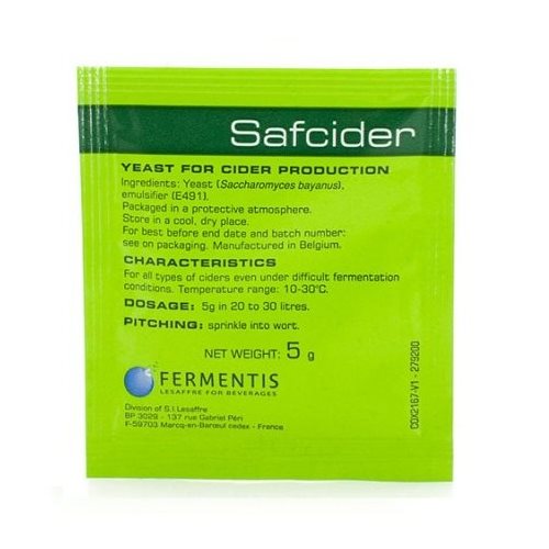 Дрожжи для сидра Fermentis Safcider 5г.