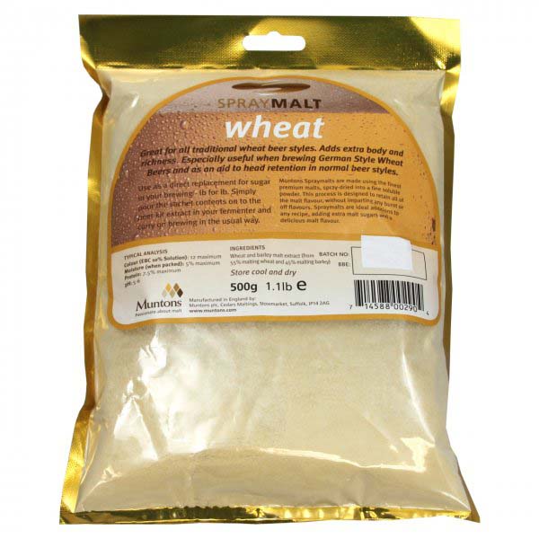Неохмеленный солодовый экстракт Muntons Wheat 0,5 кг