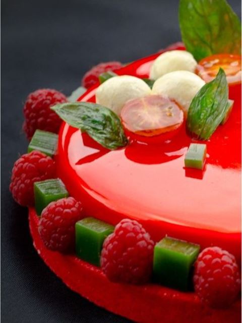 Декоративный гель х/п с ароматом малины FO Cold Jelly Raspberry 24*1 кг Ozmer